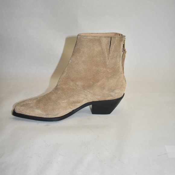 ALLSAINTS Lenora Suede Boots Cognac Sand  39 EU 9 US - Picture 5 of 11